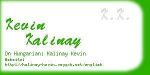 kevin kalinay business card